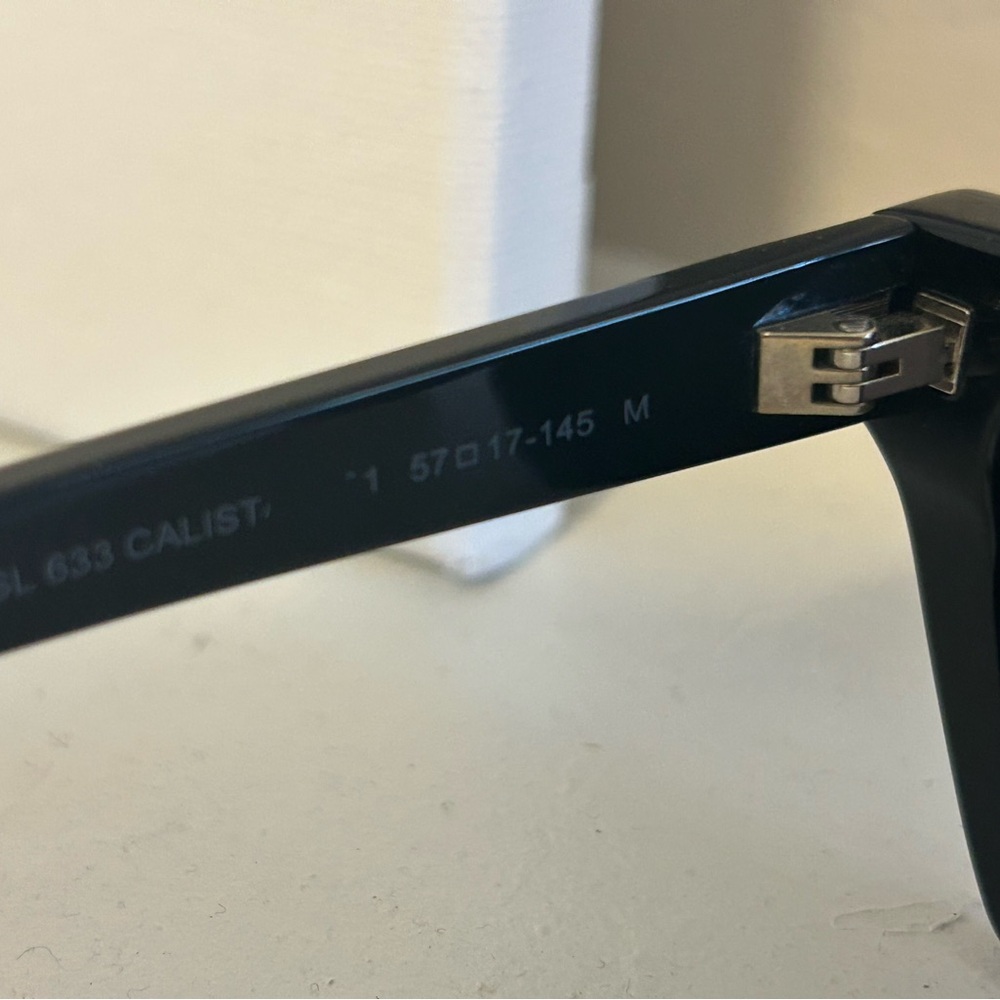 Saint Laurent 633 Cat Eye Black Sunglasses - Picture 7 of 8